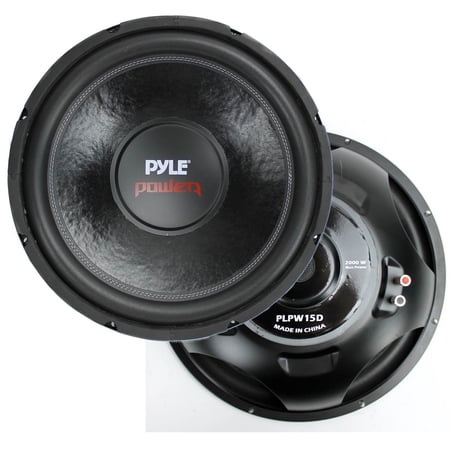 Pyle PLPW15D 15" 2000 Watt 4-Ohm DVC Power Car Audio Subwoofer Sub Woofer