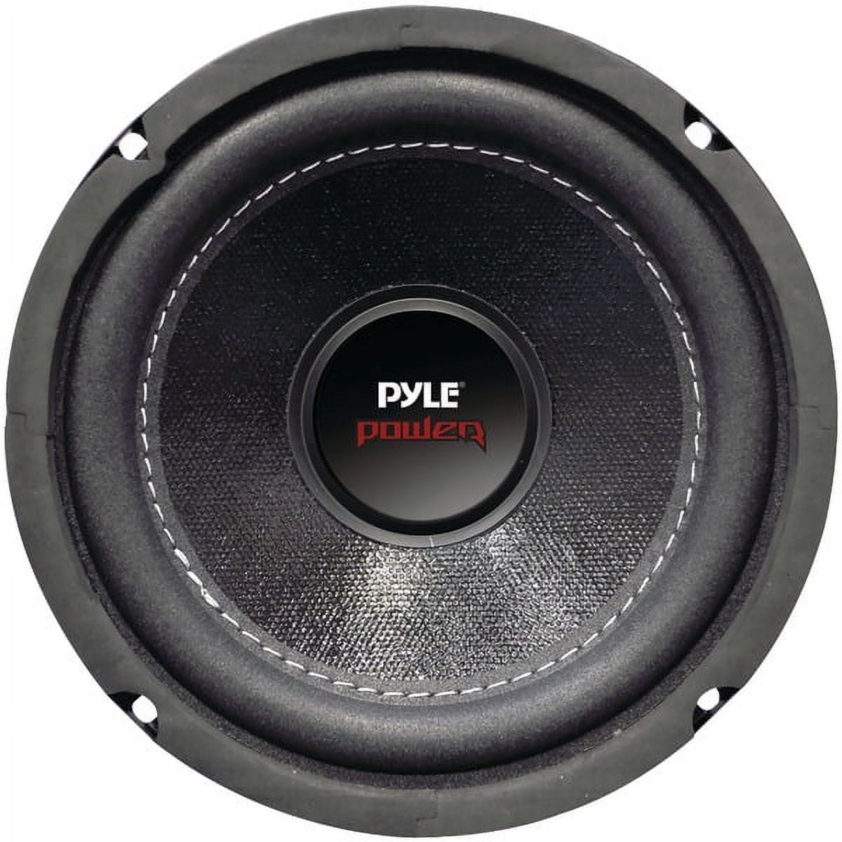 Pyle PLPW6D 6In 600W Dual 4 Ohm Car Audio Stereo Speaker Subwoofer, Black