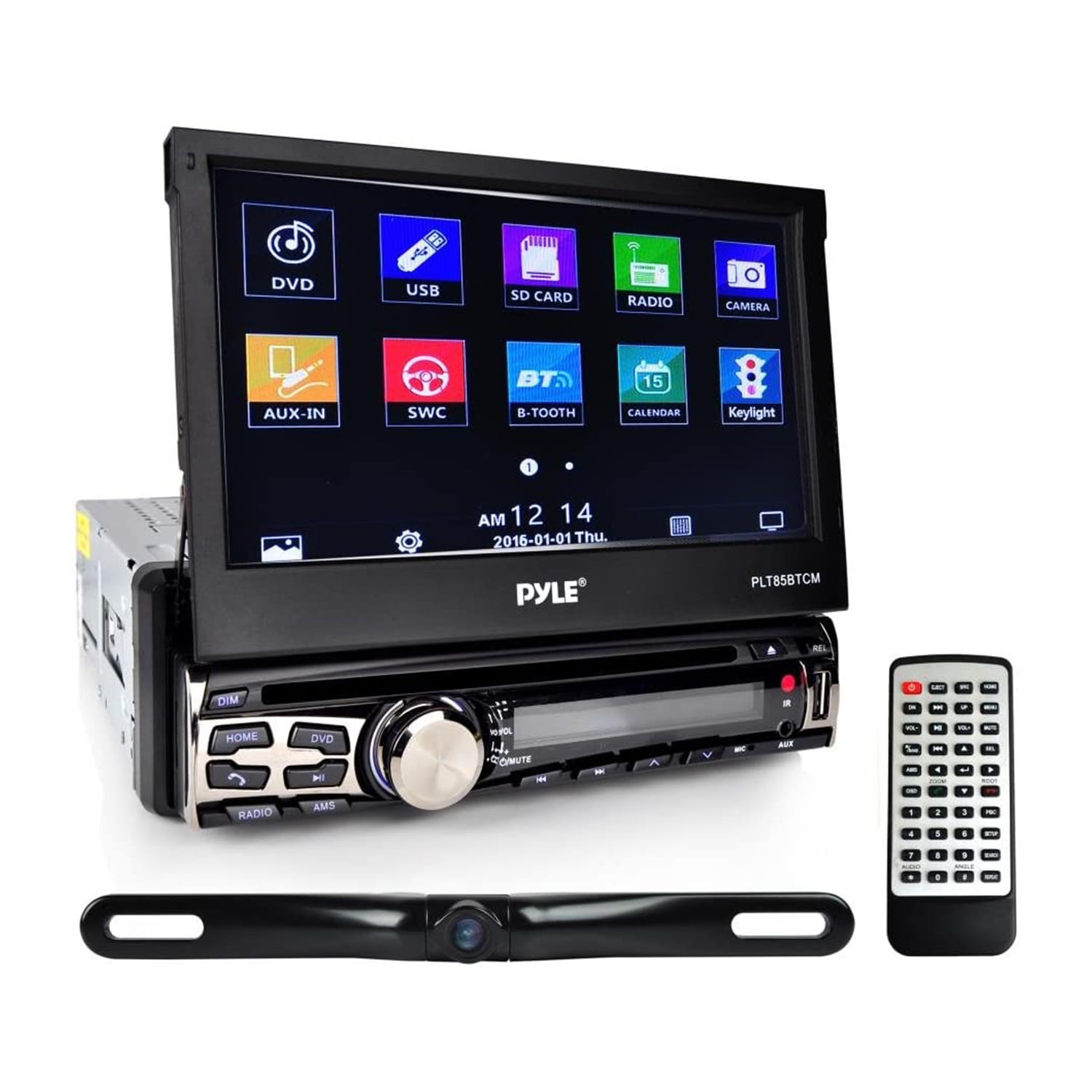 Pyle PLT85BTCM 7" Bluetooth Headunit Receiver and Backup Car Camera Kit
