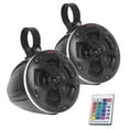 thumbnail image 1 of Pyle PLUTV44BTR - Pyle PLUTV44BTR - 4’’ Waterproof Rated Off-Road Speakers - 800 Watt Compact PowerSport Vehicle Speaker System for ATV, UTV, 4x4, Jeep with RGB Lights & Remote Control (Pair), 1 of 8