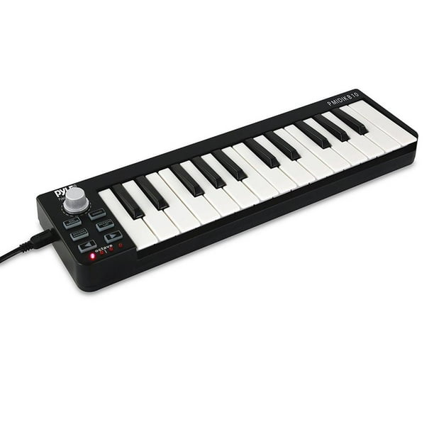 Pyle PMIDIKB10 Compact MIDI Keyboard USB Digital Piano Controller
