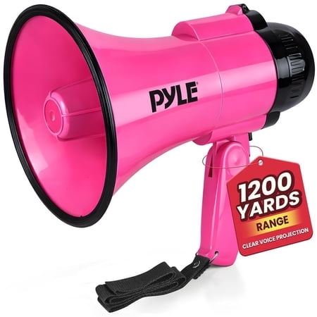 Pyle PMP34PK Compact & Portable Megaphone Speaker with Adjustable Volume