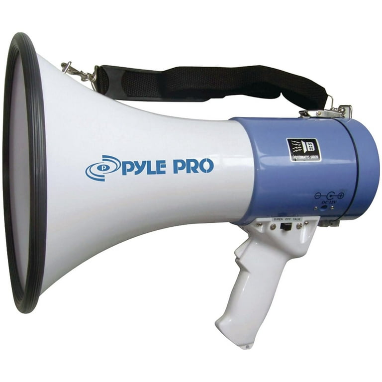 Pyle PMP50 - Megaphone Speaker - PA Bullhorn with Siren Alarm Mode &  Adjustable Volume Control 