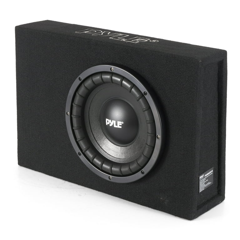Pyle PSABASS10 Slim Mount 10 In Subwoofer Box Sound System -