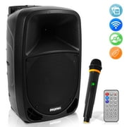 Pyle PSBT105A - PA Speaker with Microphone - Portable Karaoke Speaker System with Built-in , MP3/USB/SD, UHF Mic (10?? Subwoofer, 1000 Watt)