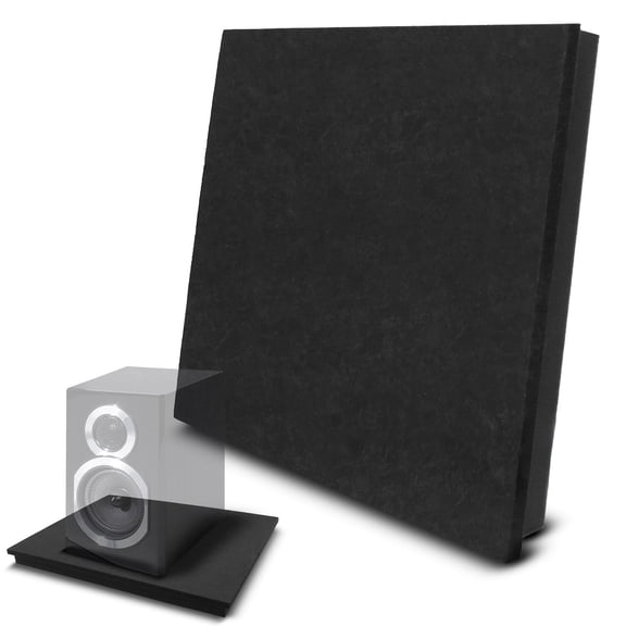 Pyle PSI12 - Acoustic Sound Isolation Dampening Recoil Stabilizer Speaker Riser Platform Base (for Studio Monitor, Subwoofer, Loudspeakers, Shelf Speakers, etc.) 22.5'' x 18.1''