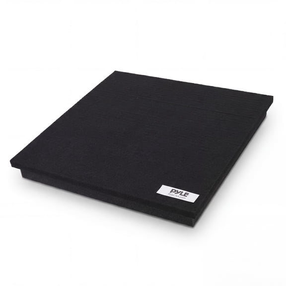 Pyle PSI15 - Acoustic Sound Isolation Dampening Recoil Stabilizer Speaker Riser Platform Base (for Studio Monitor, Subwoofer, Loudspeakers, Shelf Speakers, etc.) 15'' x 15''