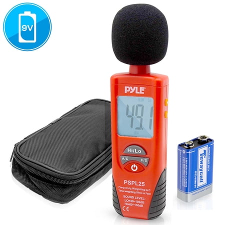 Pyle PSPL25 Professional Sound Decibel Level Meter w/ A & C Frequency Weighting