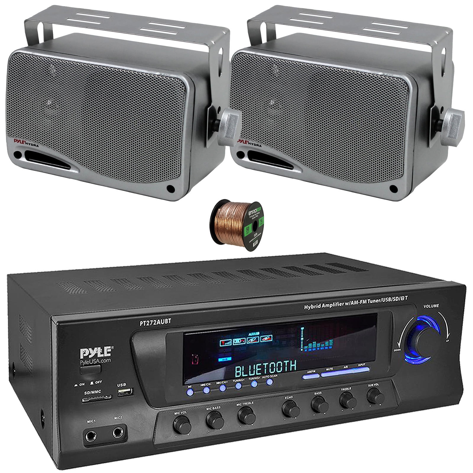 Pyle PT272AUBT High-Power 300 Watt Max Bluetooth Home Theater