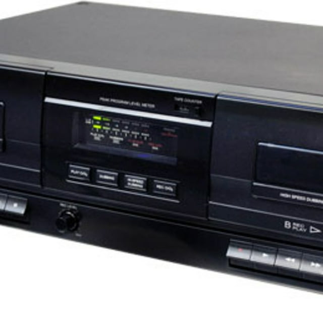 Pyle PT659DU Dual Stereo Cassette Deck w/Tape USB to MP3 Converter