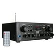 thumbnail image 1 of PYLE PTA24BT - Compact Bluetooth Home Audio Amplifier, 2-Ch. Audio Source Stereo Receiver System with FM Radio, MP3/USB/SD/AUX Playback (250 Watt), 1 of 6