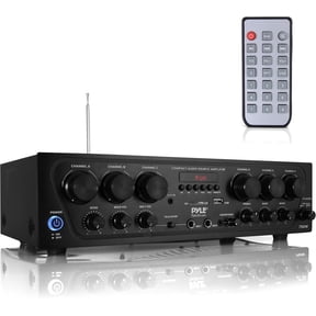 PYLE PTA62BT - Bluetooth Home Audio Amplifier, 6-Ch. Audio Source Stereo Receiver System with FM Radio, MP3/USB/SD/AUX Playback (750 Watt)