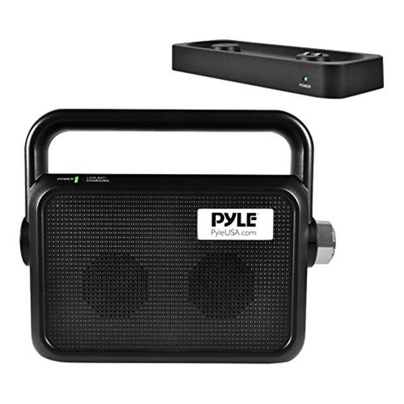 Pyle PTVSP18BK Wireless Portable Bedside TV Radio Quiet Listening Speaker - image 1 of 7