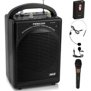 Pyle PWMA200 Rechargeable Portable PA System with Wireless Lavalier/Headset MIC