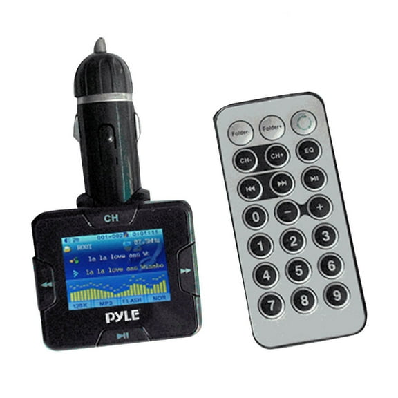 Pyle Plug In Car MP3/USB/SD/MMC/MP4/iOS FM Modulator/Transmitter w/USB Charging Port and Remote