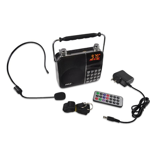 Pyle Portable AM/FM Radios, Black, PWMA63 - Walmart Business Supplies