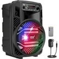 thumbnail image 1 of Pyle Portable Bluetooth PA Speaker - 300W Rechargeable Outdoor Bluetooth Speaker Portable PA System, 1 of 7