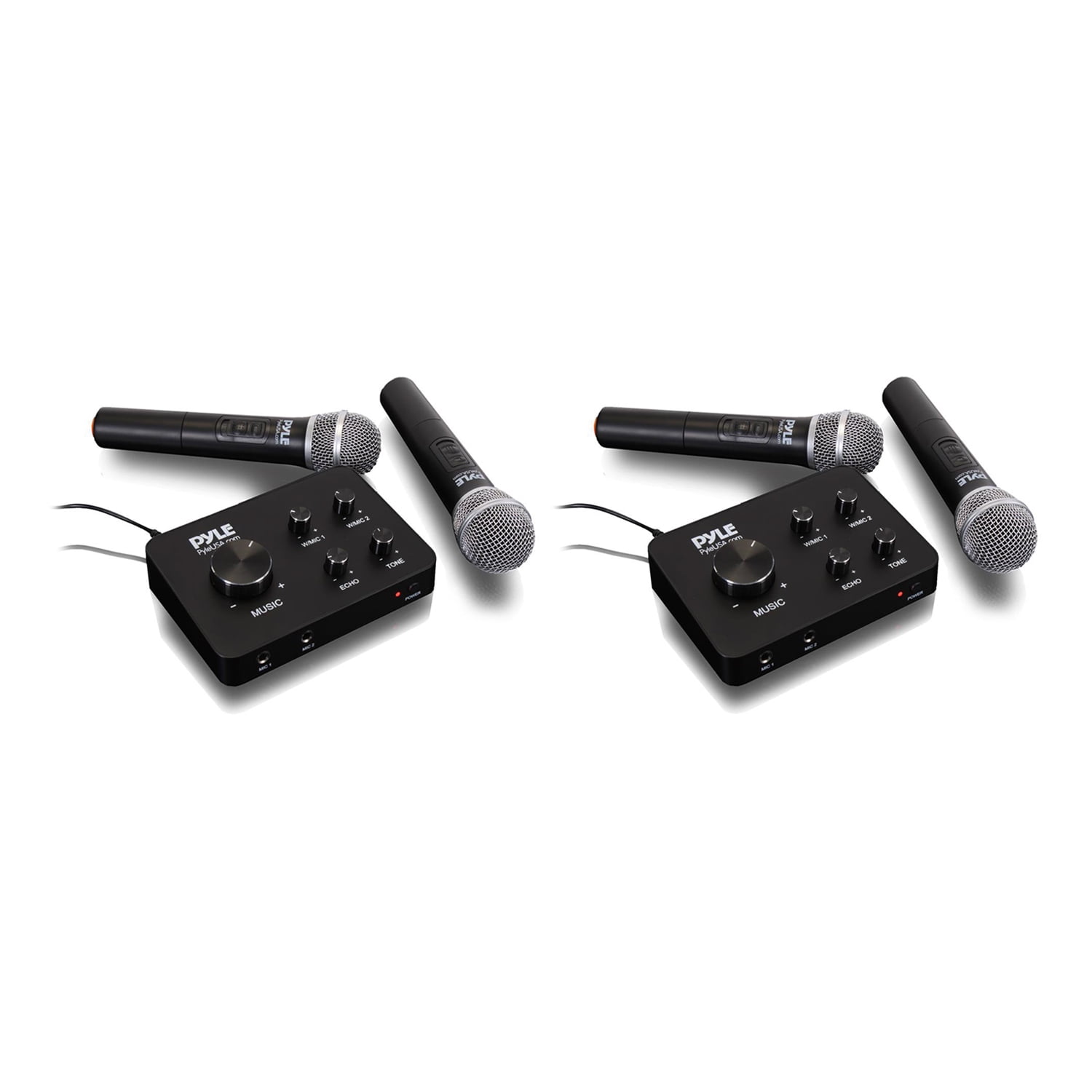 Pyle Portable Home Theater Karaoke System Set w/ 2 Wireless Microphones