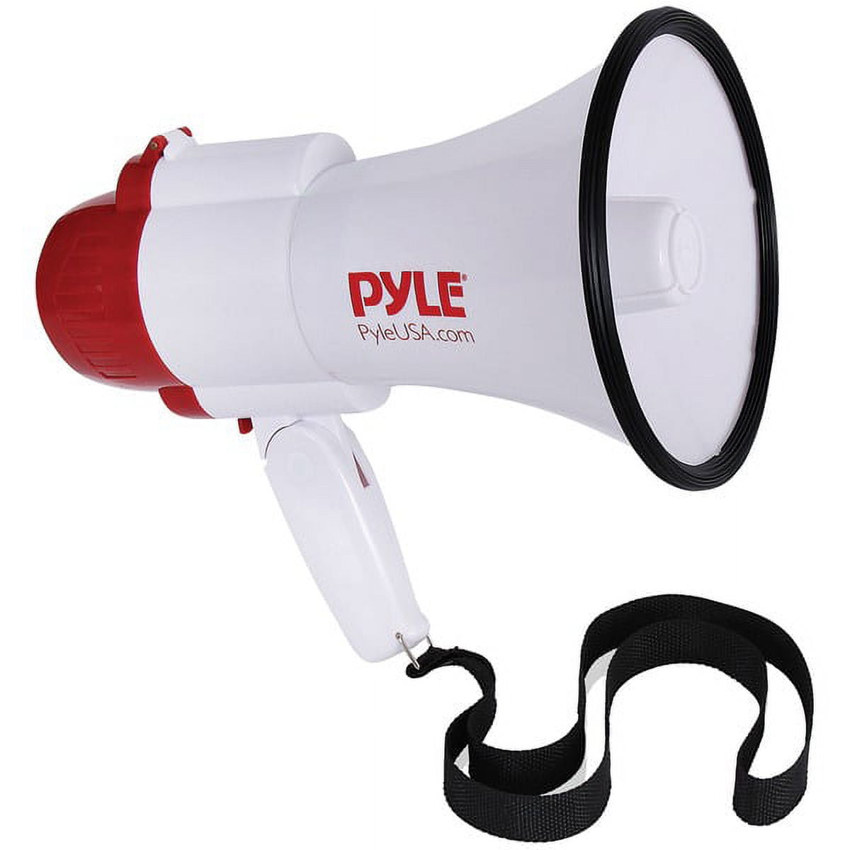 Pyle Pro 30-watt Megaphone Bullhorn with Siren & Voice Changer Modes (Black)
