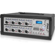 PYLE PMX840BT - 8-Channel Bluetooth Stage Powered Mixer - Pro Audio Sound Mixer, MP3/USB/SD Readers, Aux3.5mm Input, Digital LCD Display 800 Watt