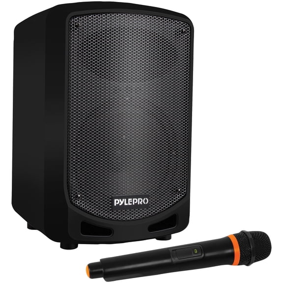 Pyle Pro PSBT65A 6.5" Portable Bluetooth Speaker System with Handheld Microphone