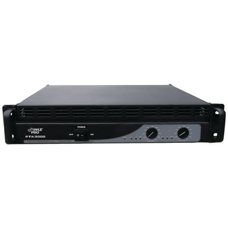 Pyle Pro PTA3000 Professional Power Amp (3,000 Watt; With Built-In Crossover)