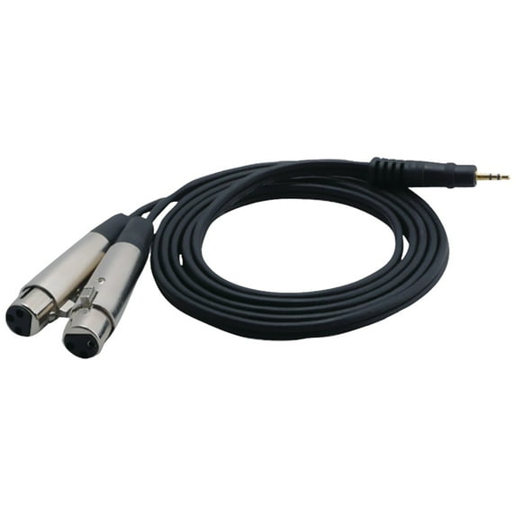 Pyle Pro® 12-gauge 3.5mm Male To Dual Xlr Female Cable, 6ft