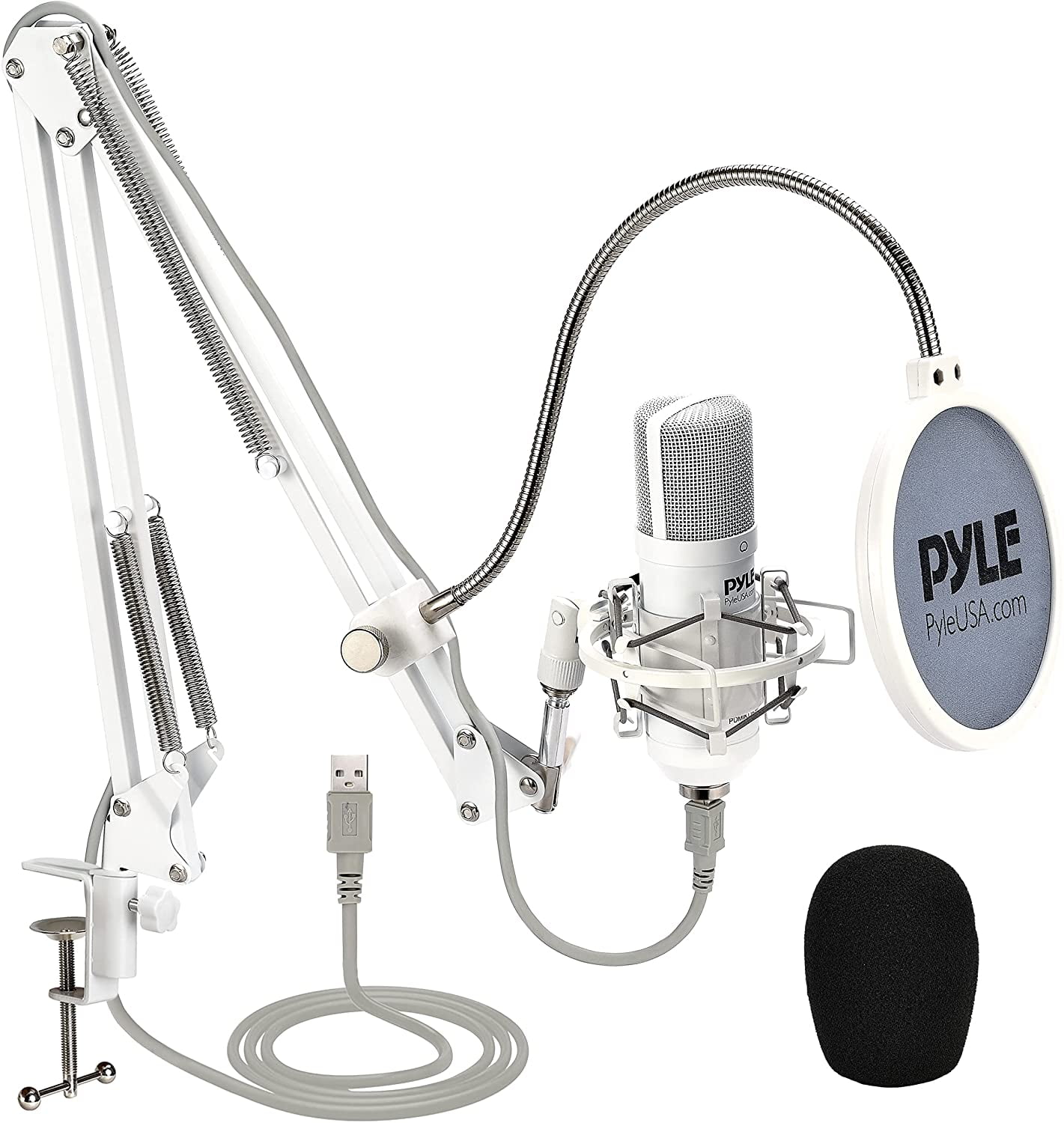 Pyle Professional USB Podcast Microphone Kit HighRes. Mic with USB