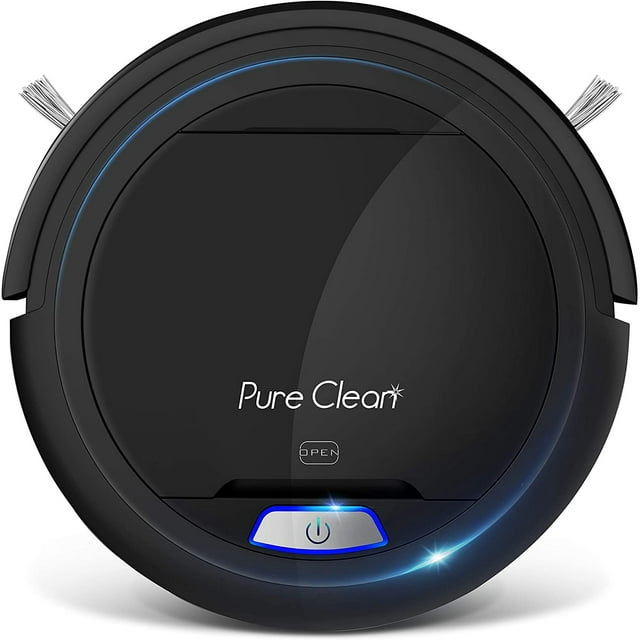 Pyle PureClean Smart Automatic Robot Vacuum Powerful Home Cleaning System, Black