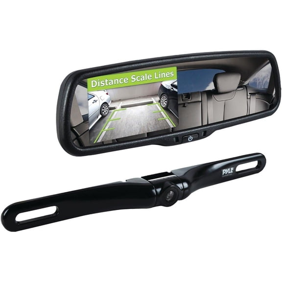 Pyle Rearview Backup Camera System with 4.3" LCD Display, Waterproof, Night Vision, Adjustable Angle