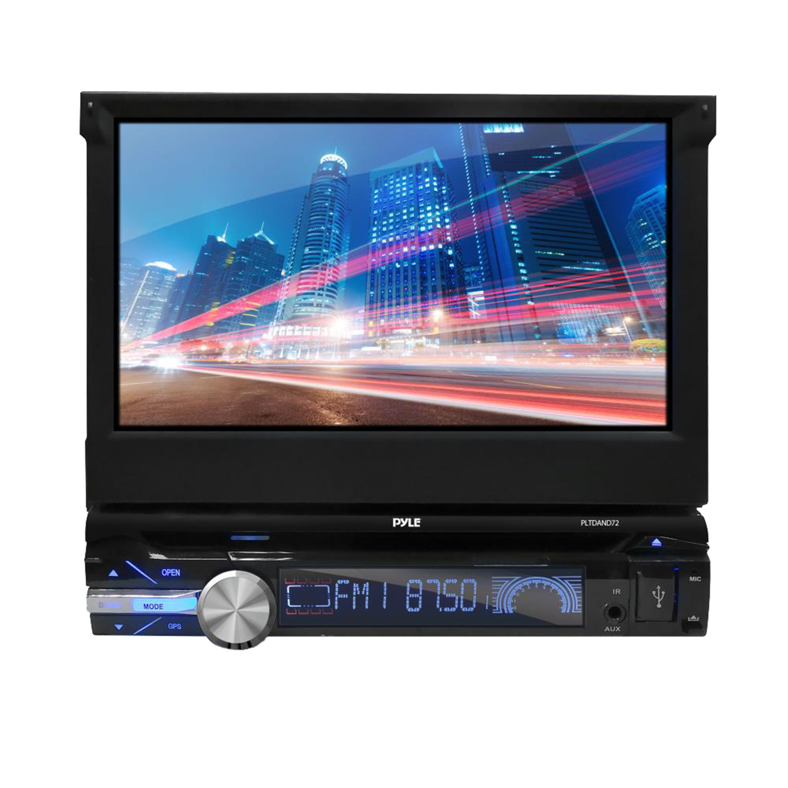 Pyle Single DIN Android Stereo Receiver - GPS Navigation - CD/DVD ...