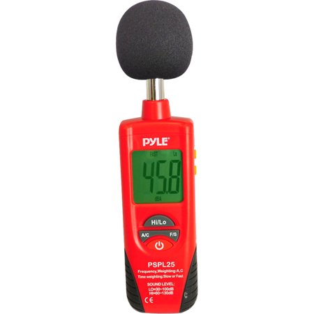 Pyle Sound Level Meter with A and C Frequency Weighting