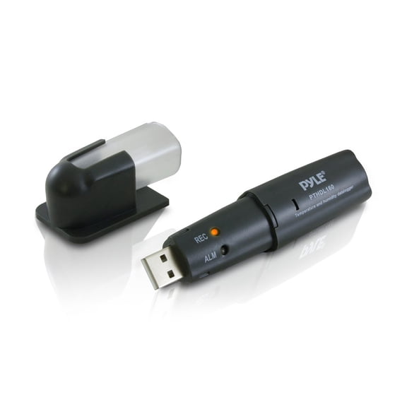 Pyle Temperature and Humidity USB Data-Logger, Hygrometer/Thermometer Meter, Warning/Alarm Function
