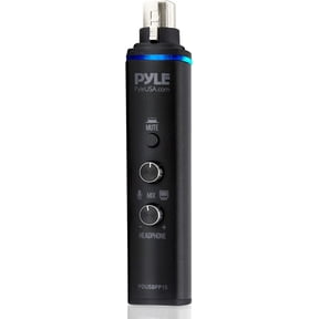 PYLE PDUSBPP10 - Microphone XLR-to-USB Adaptor - USB Mic Interface with Volume Control, Easy USB Plug-and-Play (+48V Phantom Power)