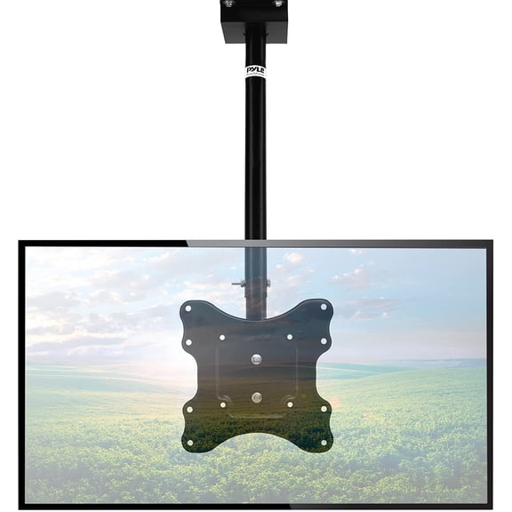 Pyle Universal TV Ceiling Mount Bracket for 2342 TVs, Tilt Swivel & Height Adjustable VESA Compatible Ceiling Mount for LED, LCD, Plasma & Smart TVs, 66 lbs Capacity