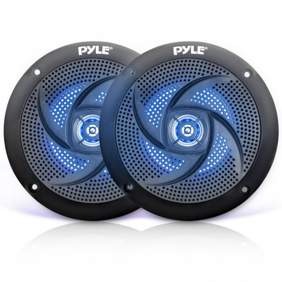 Pyle Water Resistant Vehicle Speakers, Black, 5.25 in, 2.58 lb