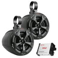 thumbnail image 1 of Pyle Waterproof Off-Road Speakers with Amplifier - 4 Inch 800W 2-Channel Marine Grade Wake tower Speakers System, 1 of 8