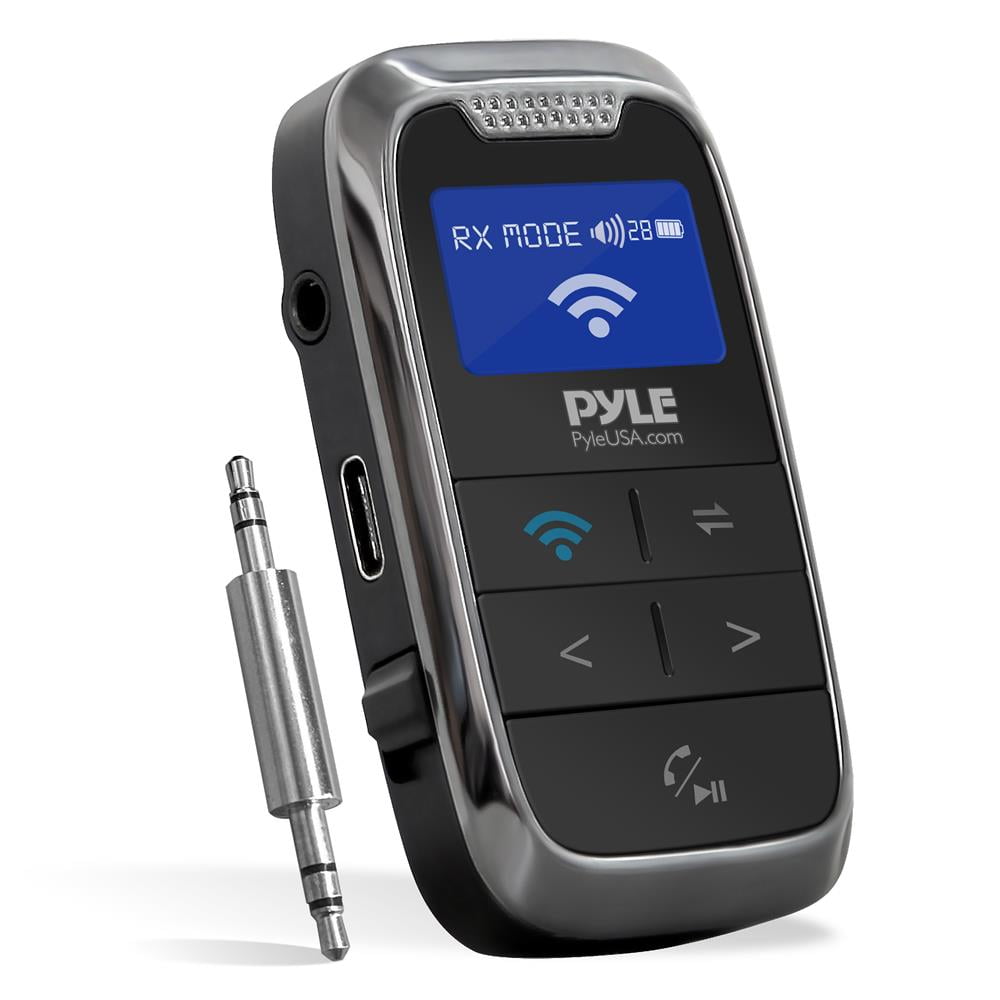 Pyle Wireless Bluetooth Streaming Transmitter Receiver 2-in-1 Audio ...