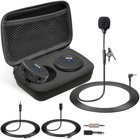 Pyle Wireless Transmitter Receiver Set - for TV /Projector /Audio to Headphones /Speakers /Soundbar /Camera, Plug & Play, No Sound Delay, 3.5mm AUX & RCA Input and Output Interface - PDWMU20