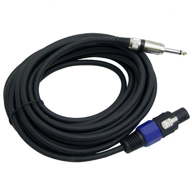 PylePro 30ft. 12 Gauge Professional Speaker Cable Compatible With Speakon Connector to 1/4" Male