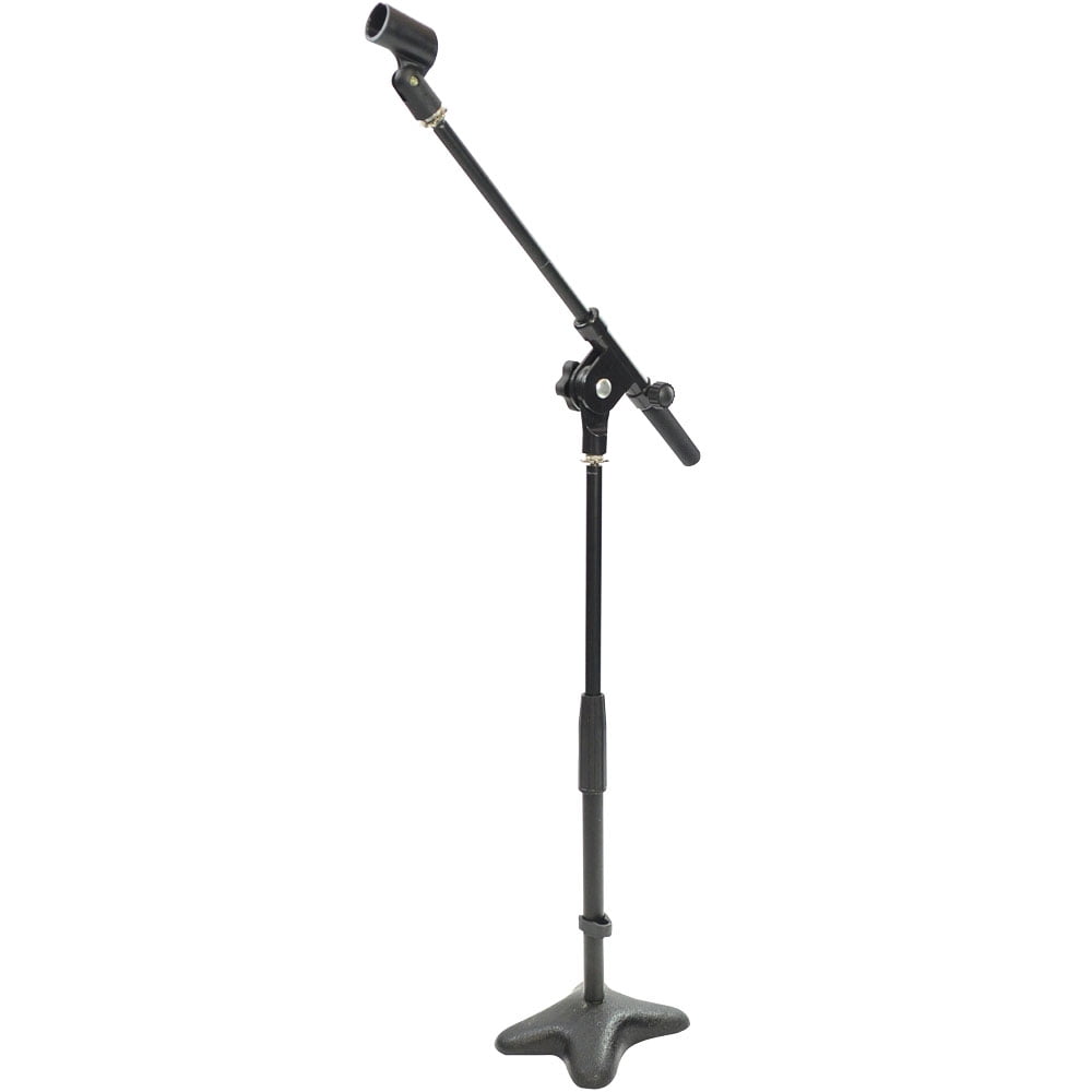 PylePro Adjustable Extendable Freestanding Base Desktop Microphone Stand, Black