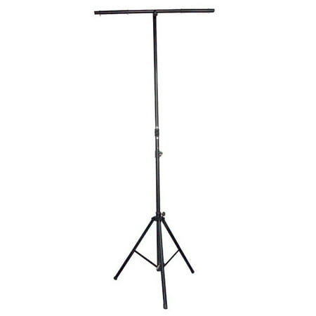 Pyle PPLS206 New DJ Lighting Tripod Stand With T-Bar Black High Gloss Finish