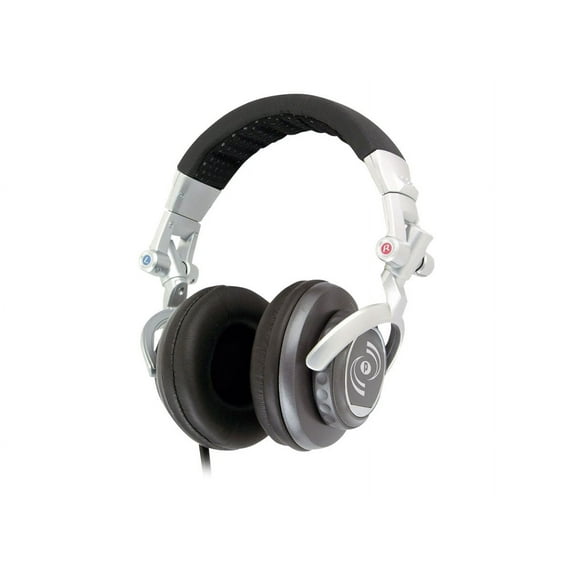 PylePro PHPDJ1 - Headphones - full size - wired - 3.5 mm jack - silver