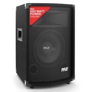 PylePro Passive Cabinet PA Speaker Durable 500 Watt Portable Outdoor Sound System w/ 10 Woofer, 1.5 Kapton VC, 4 x 10 Super Horn for Mids and Highs, Black, One Size PADH1079