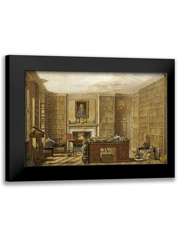 Pyne, George 14x11 Black Modern Framed Museum Art Print Titled - Study of a Lawyer
