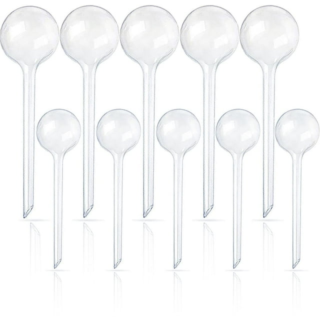 Pynqdfu 10 Pcs Clear Plant Watering Globes,Plastic SelfWatering Bulbs