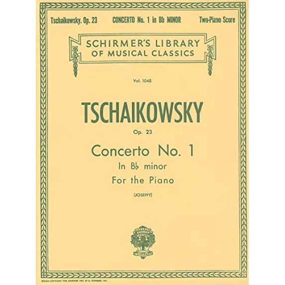 Pre-Owned Pyotr Ilyich Tchaikovsky Piano Concerto No.1 In B Flat Minor Op.23 (2: Two Pianos, Four Hands: 1045 (Schirmer's Library of Musical Classics) Paperback