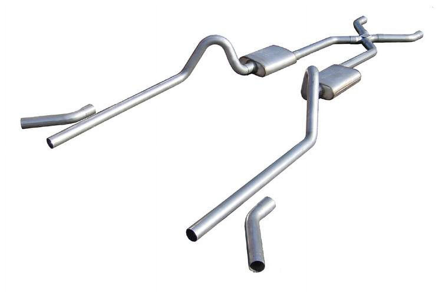 Pypes Exhaust Crossmember Back X-Pipe 55-57 Tri-Five Fits Chevy Split Rear Dual Exit