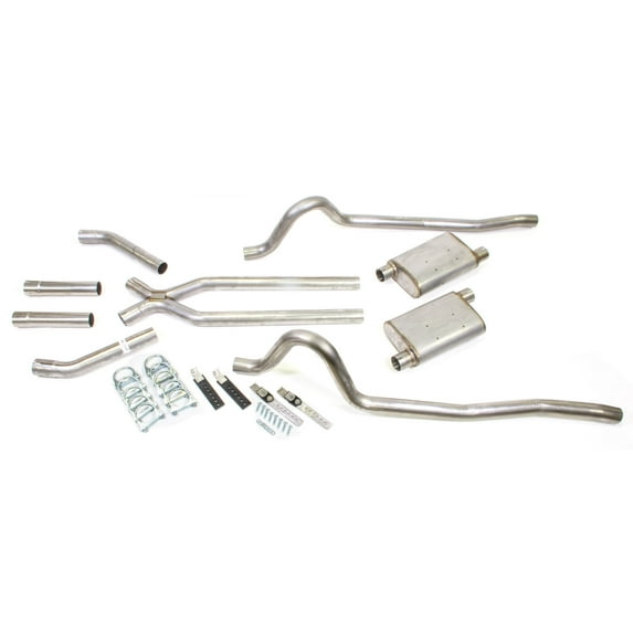 Pypes Exhaust Crossmember Back w/X-Pipe System 67-73 Fits Dodge Dart Split Rear Dual