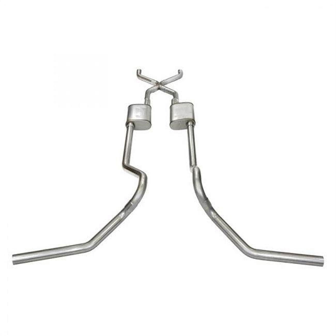 Pypes Exhaust SFT65S Crossmember-Back SP Exhaust System for 1965-1976 Ford Truck 2WD